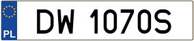 Truck License Plate